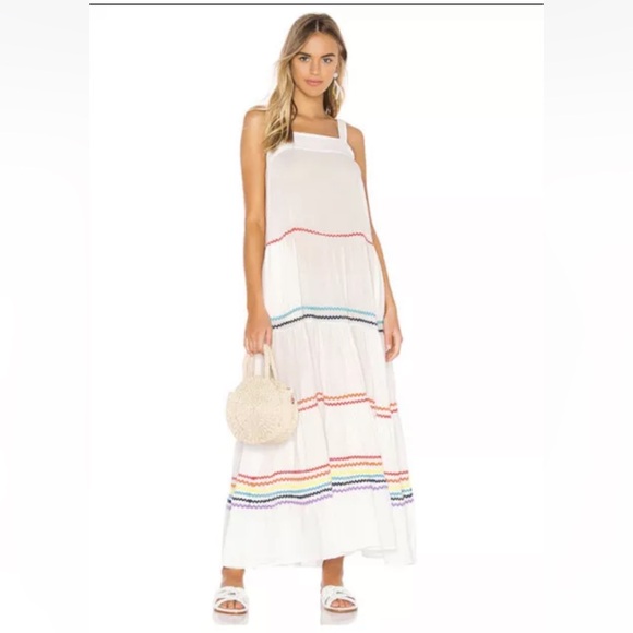 9 Seed Sayulita Tier Ric Rac Maxi Dress XS/S - Picture 1 of 4